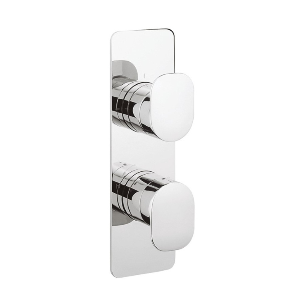 Product Cut out image of the Crosswater Zero 2 Portrait 3 Outlet 2 Handle Thermostatic Shower Valve